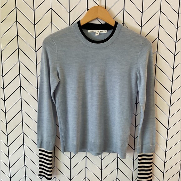 Veronica Beard Avery Marino Wool Blend Sweater - Picture 2 of 7